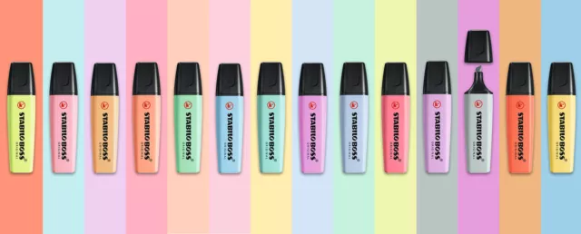 Stabilo Boss Original Pastel Highlighter Pens Draw Colour Underline Emphasise