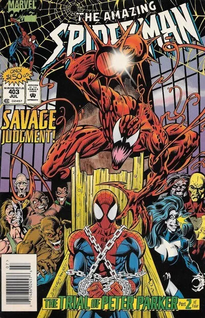 Amazing Spider-Man, The #403 Marvel Comics Newsstand Jul 1995 (FNVF Stock Photo)