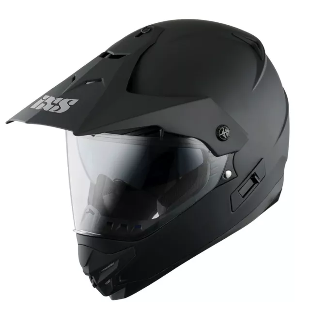 IXS Hx 207 Casco per Enduro IN Policarbonato - Nero Opaco