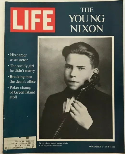 Vintage November 6, 1970 LIFE Magazine - THE YOUNG NIXON