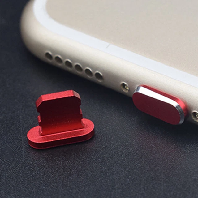 10PCS / Set Universel Smartphone Métal Antipoussière Plug Cap Cache-Bouchon 4