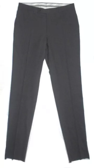 NWOT Men's US 32 EU 48 Canali Stretch Wool Lined Dress Pants in Grey EU00551/115 2
