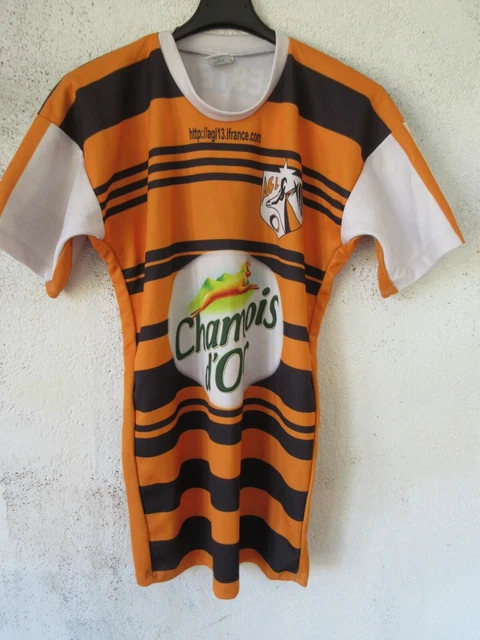 Maillot Rugby Vintage R.C LESCURE ARTHES XIII N°12 - JICEGA XXL Jaune