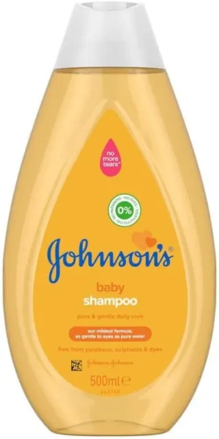 Johnson's Baby No More Tears Shampoo 500ml (Pack of 2)