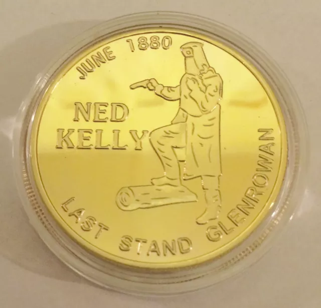 2014 NED KELLY "Last Stand" Certified 1 Oz Gold Coin, Outlaw, Glenrowan, Guns. a