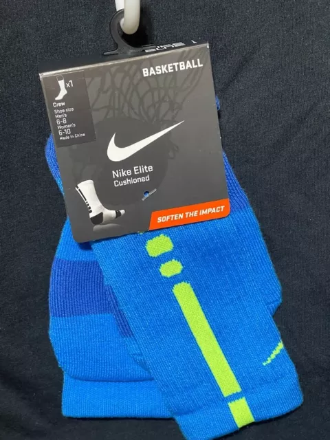 NIKE ELITE Basketball Crew Socks SX3692-477 M Kobe NBA Lebron LJ KD BIN 8 Medium NIKE ELITE Basketball Crew Socks SX3692-477 M Kobe NBA Lebron LJ KD BIN 8 Medium