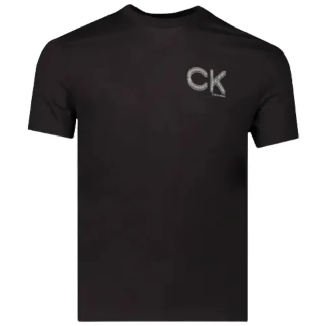 Calvin Klein t-shirt nera da uomo articolo K10K110795 maglietta CK Slim Fit
