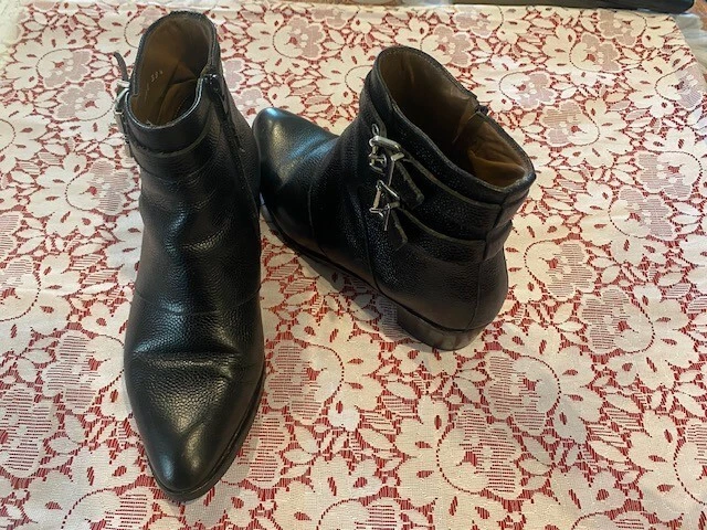 Bottines en cuir  Noire  " PERTINI"   pointure 39 1/2 Femme 4