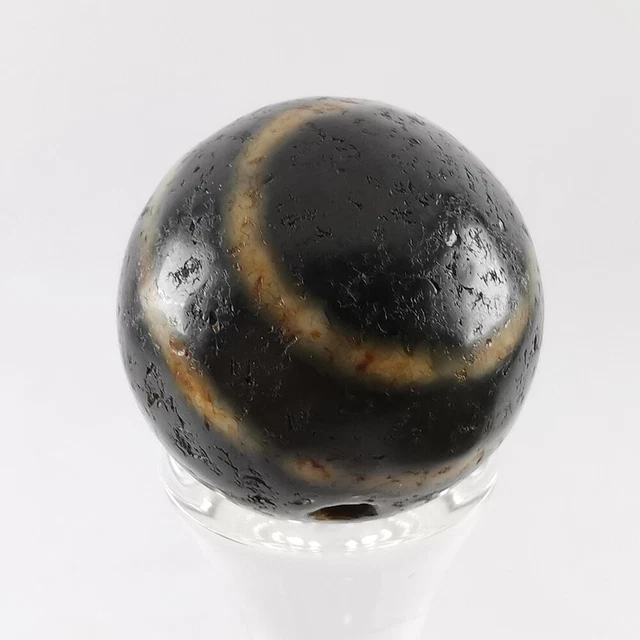 Pumtek Pyu Ghost 2 Eye Agate Bead DZI Indo Tibetan 19MM #471 8