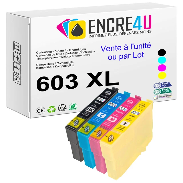 4 Cartouches Compatibles HP364 XL - Pour Photosmart 5510, Avec Niveaux D'encre