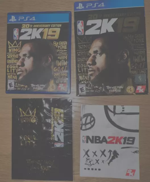 NBA 20th Anniversary Edition 2K 19 Sony Playstation 4 PS4 Complete New