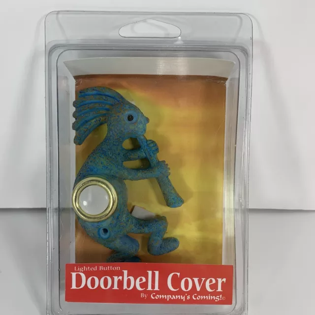 Timbre de montaje en superficie pintado a mano Kokopelli Southwest timbre iluminado botón