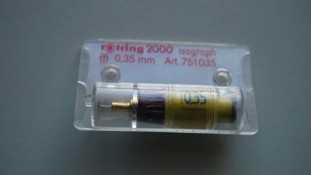 Original Zeichenkegel rOtring Isograph F 0,35 mm NEU/OVP