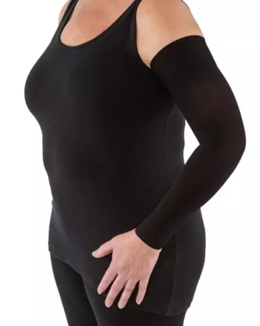 JOBST Bella Lite Armsleeve, 20-30 mmHg, Medium, Long, Black