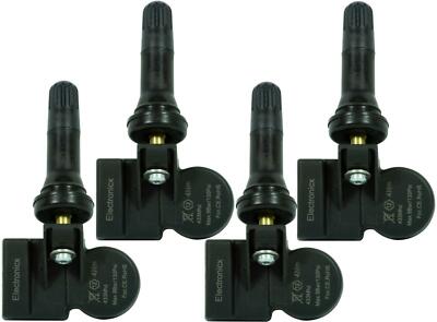 ION 4 Capteurs de Pression Pneu TPMS Soupape en Métal Argent pour Peugeot Ion 
