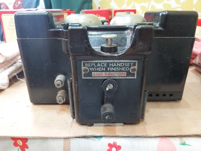 BAKELITE WW2 SET F Field Telephone £21.41 - PicClick UK