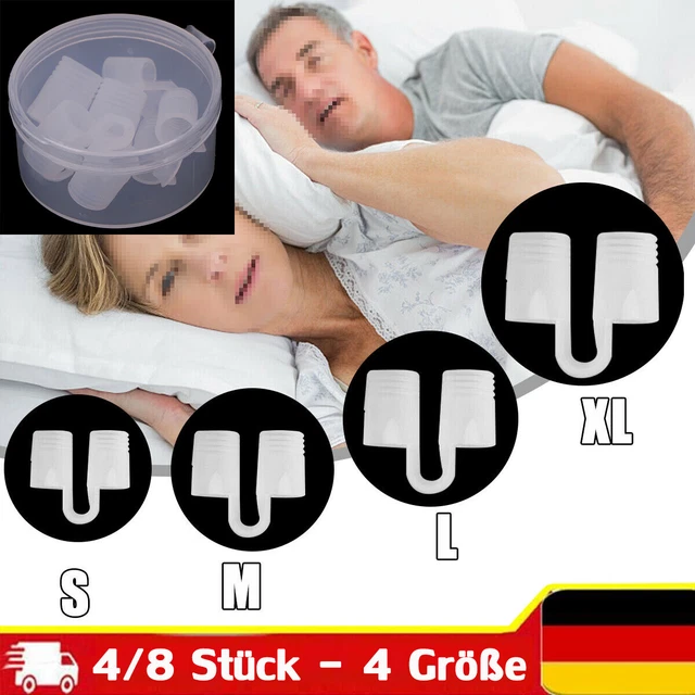 4 ~ 8 clip nasal antironquidos extensor nasal tapón para ronquidos anti ronquidos 4 tamaños
