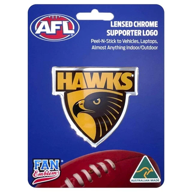 FAN EMBLEMS AFL Hawthorn Hawks Logo Decal 11 62 PicClick