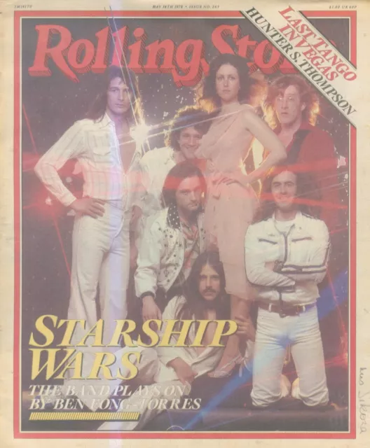 Rst1 Rolling Stone Newspaper Cover Page 13X11 #263 Jefferson Starship