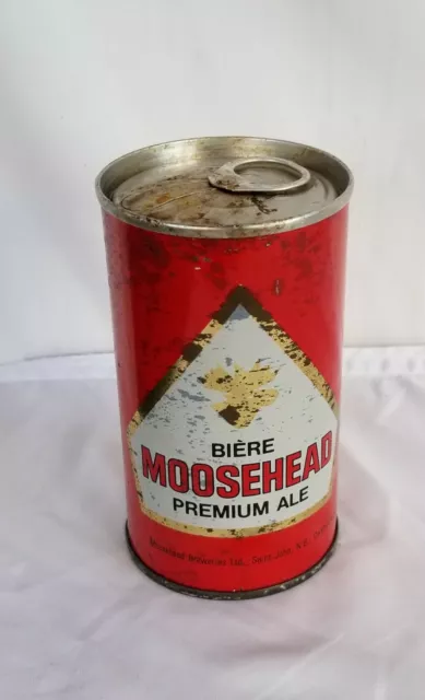 Vintage Moosehead Premium Ale Beer Can Empty