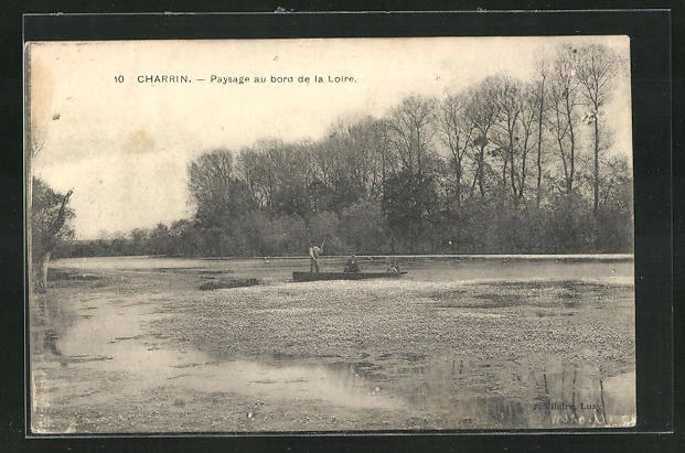 CPA Charrin, Paysage au bord de la Loire