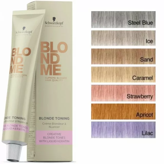 Blondme Blonde Toning Cream 60ml Permanent Hair Colour UK Sellers