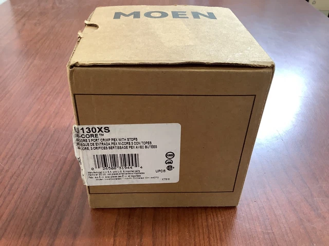 Moen U130XS M-Core 3 puertos engarce PEX con paradas, válvula de mezcla de ducha contenedor 211