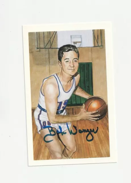 Bob Wanzer Autographed Post Card Ron Lewis Basketball HOF H516