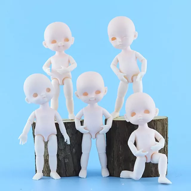 16cm 13 Movable Jointed Dolls Toys Mini Baby Doll DIY Naked Nude-RQ