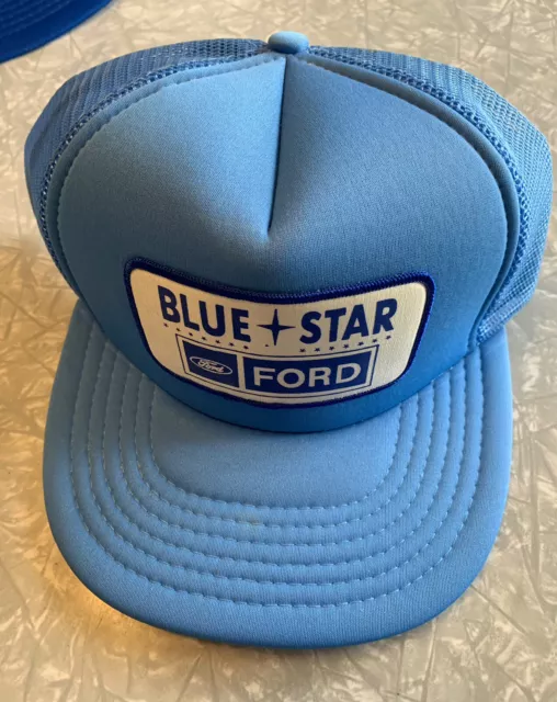 Vintage NOS trucking hat FORD blue star