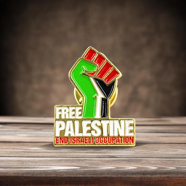 JYNVO Set Of 4 Palestine Flag Pins, Palestine National Enamel