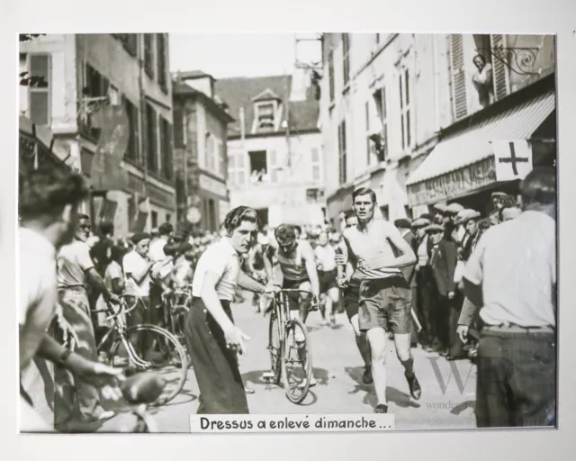 Cyclisme - 1937 - Grande Photo de presse 30x40cm - PARIS-SOIR - DRESSUS