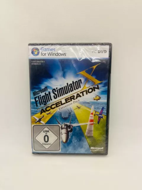 PC CD-ROM - Microsoft Flight Simulator - Acceleration  - Neu - Sealed