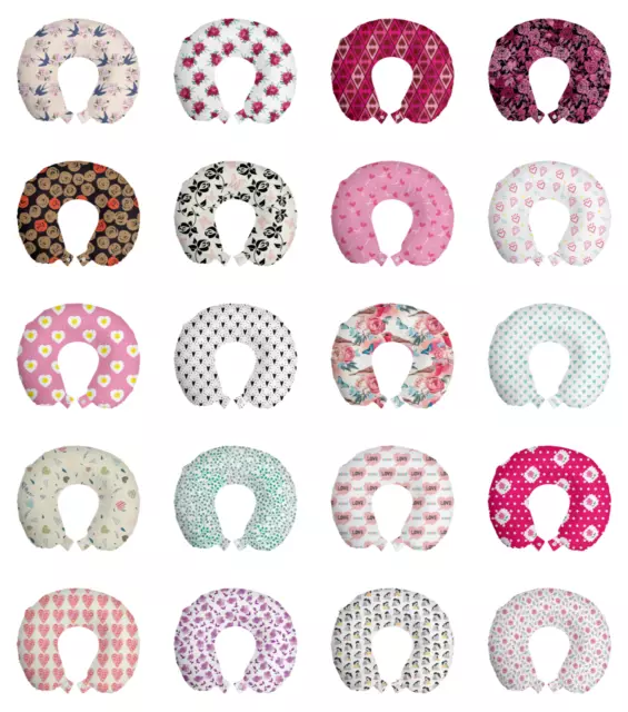 Ambesonne Romantic Travel Pillow Neck Rest Memory Foam Travel Accessory
