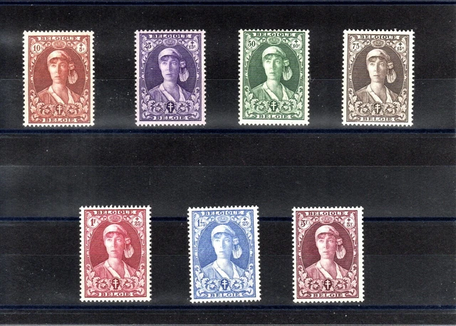 Timbre Belgique 1931 N°326/332 Neuf** Mnh