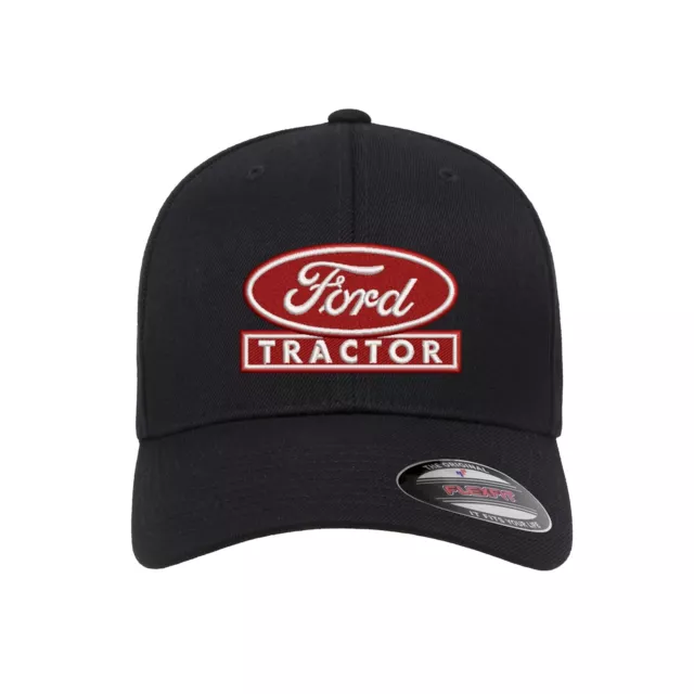 Ford Tractor Logo Embroidered Flexfit Fitted Ball Cap