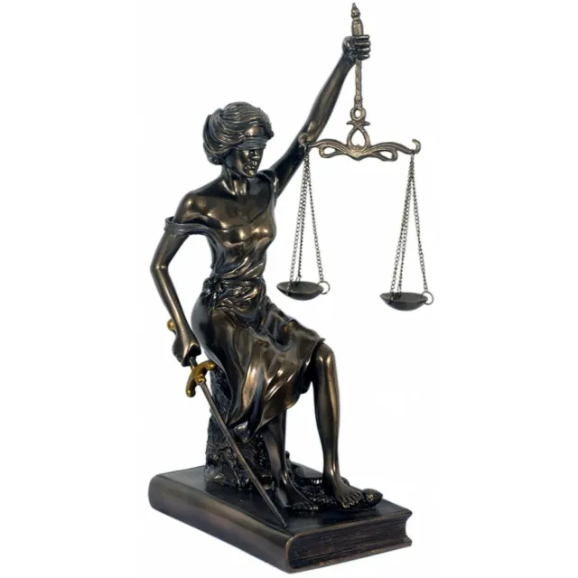Dekofigur bronziert - Modell Justitia - Bronzefigur Figur Deko Wohndeko Statue