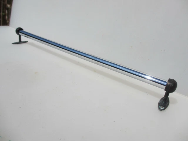 Chromed Towel Rail Holder Rack Bracket Clothes Old Retro 16.6"W