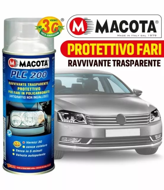 MACOTA PLC 200 Ravvivante Trasparente Fari Protettivo Vernice Spray 200/400ml