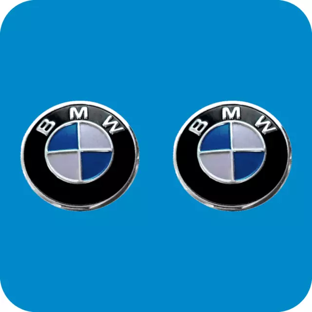 2 × 14mm Aluminium BMW Emblem 3D Autoschlüssel glänzend selbstklebend