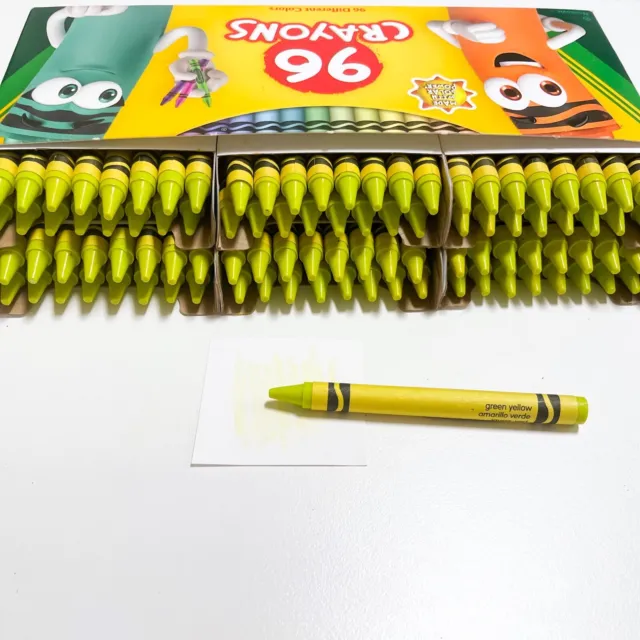 Bulk Crayola Crayons - Green Yellow - 24 Count - Single Color Refill x24