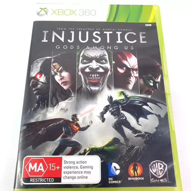 INJUSTICE GODS AMONG Us - Microsoft Xbox 360 PAL Game - No Manual $12.95 -  PicClick AU