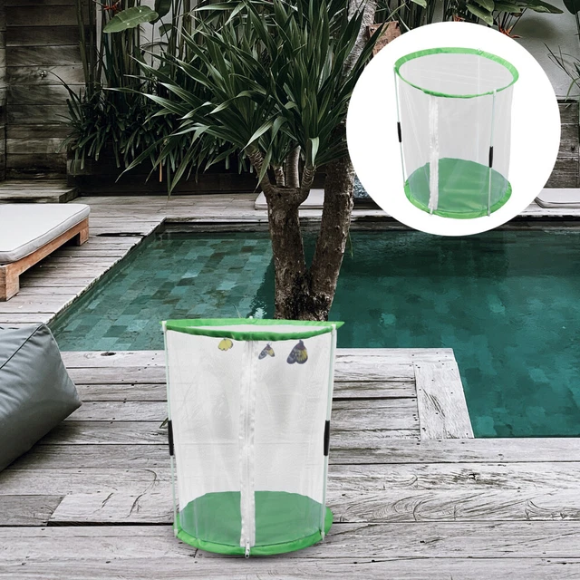 Polyester Mesh Barrel Insect Cage Child Collapsible Observation Container