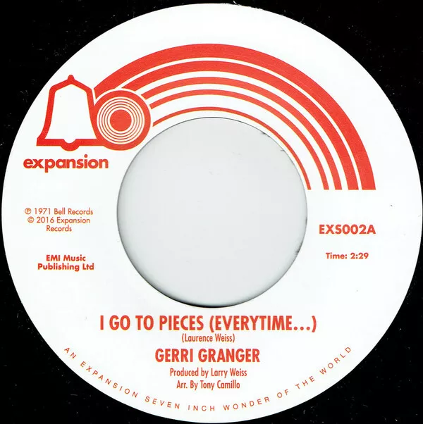 Gerri Granger-I Go To Pieces (Everytime...) / I Can't Take It Like A Man 7" 45-E