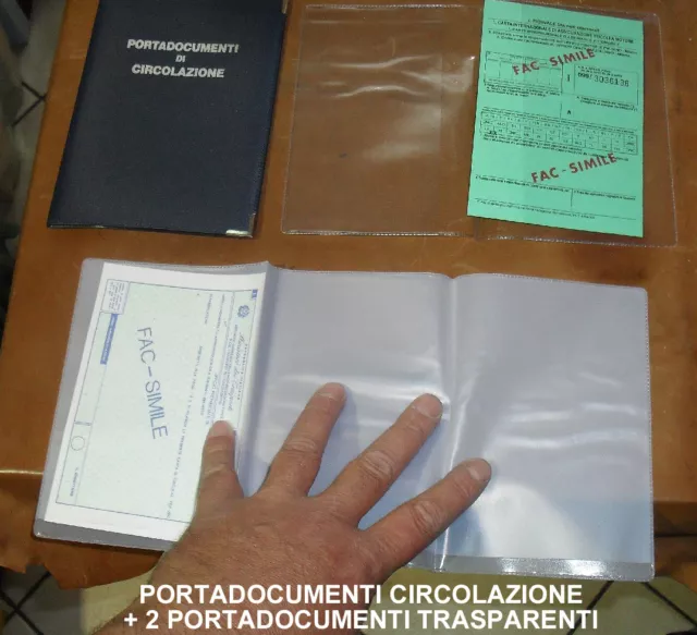 PORTA DOCUMENTI CIRCOLAZIONE AUTO ASSICURAZIONE  ETC ETC colore a sorpresa 2