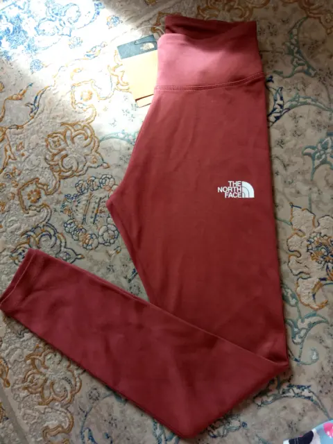 The North Face Cotton Legging Size S high waist Rose Pink New
