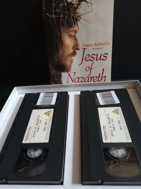 JESUS OF NAZARETH VHS Film Robert Powell As Jesus Six Hours Long £9.99 ...