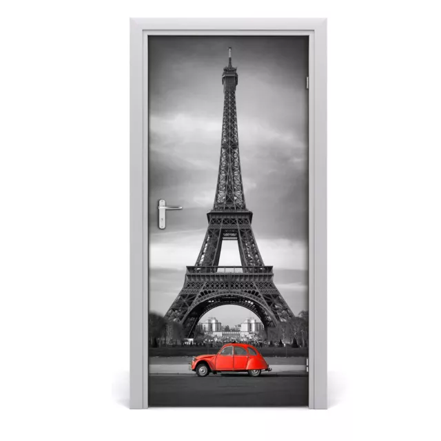 Adhesivo Para Puertas Interior Papel Tapiz Mural 95x205 cm Torre Eiffel adhesiva