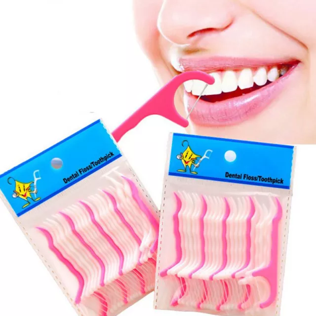 Cleaning Teeth Floss Oral Cleaning 20 PCs Pack Dental Oral Dental Disposable
