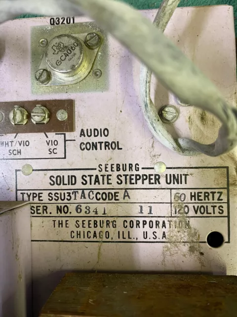 Seeburg Jukebox Solid State Stepper Unit--Ssu3T 3